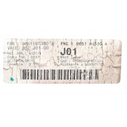 Body computer 9651197380 Peugeot 307 2001-2009 - Body computer - 2