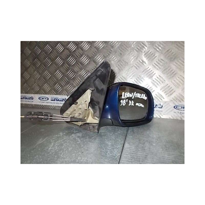 Specchietto retrovisore Dx meccanico 057206LLR 010515 Seat Leon / Toledo 1998 blu - Specchietto retrovisore - 1