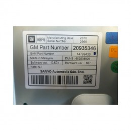 Display computer di bordo 20935346 Opel Insigna A - Display/Computer di bordo - 3