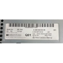 Autoradio A2098208389 Mercedes Classe Clk cabrio 320 cdi W209 2006-2010 - Autoradio - 3