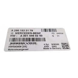Centralina motore A2661533179 Mercedes Classe A Mk169 170 cdi 2004-2011 - Centralina - 2