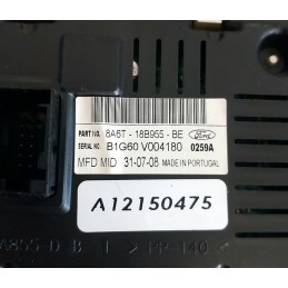 Display 8A6T18B955BE Ford Fiesta VI 1.4 Tdci 2008-2017 - Display/Computer di bordo - 3