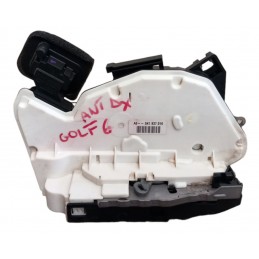 Serratura porta anteriore destra 5K1837016 Volkswagen Golf VI 1.6 benzina 102cv 2008-2012 7 pin - Serratura - 1
