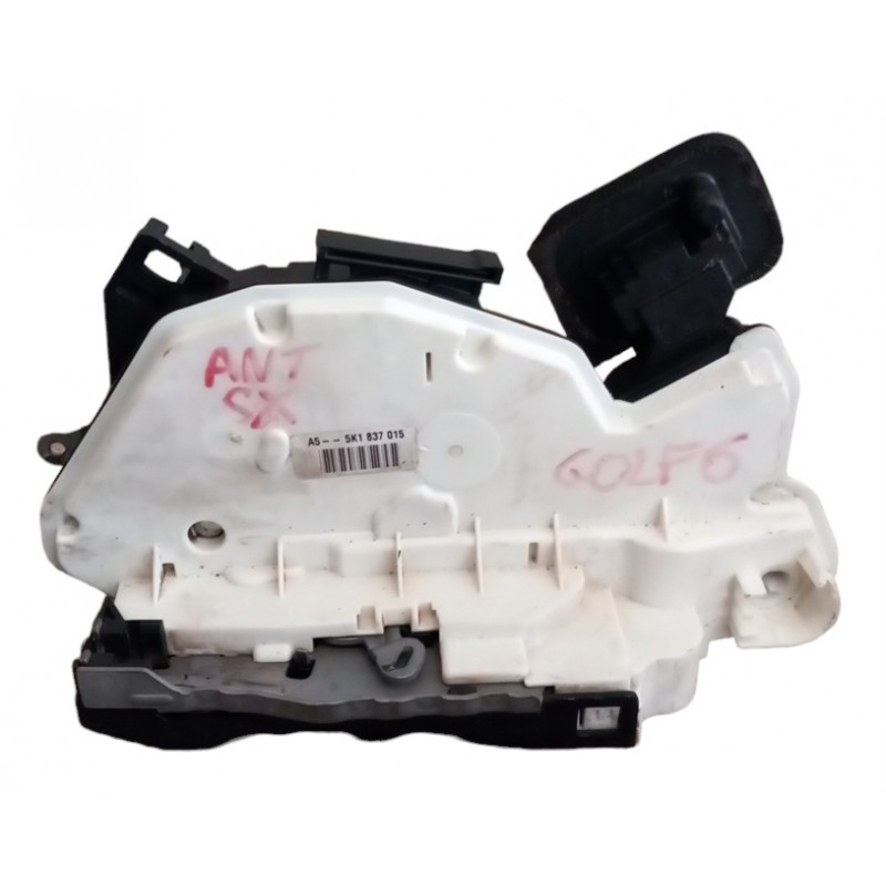 Serratura porta anteriore sinistra 5K1837015 Volkswagen Golf VI 1.6 benzina 102cv 2008-2012 7 pin - Serratura - 1