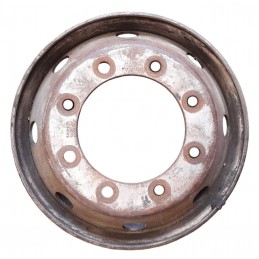 Cerchio in ferro Renault Midliner 8,75J x 19,5H2 8 fori foro centrale dim 22 intersee fori 10,6 - Cerchi in ferro - 1