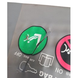 Pantina aletta parasole destra Fiat Doblò 1.2 benzina 2000-2004 - Pantina aletta parasole - 3