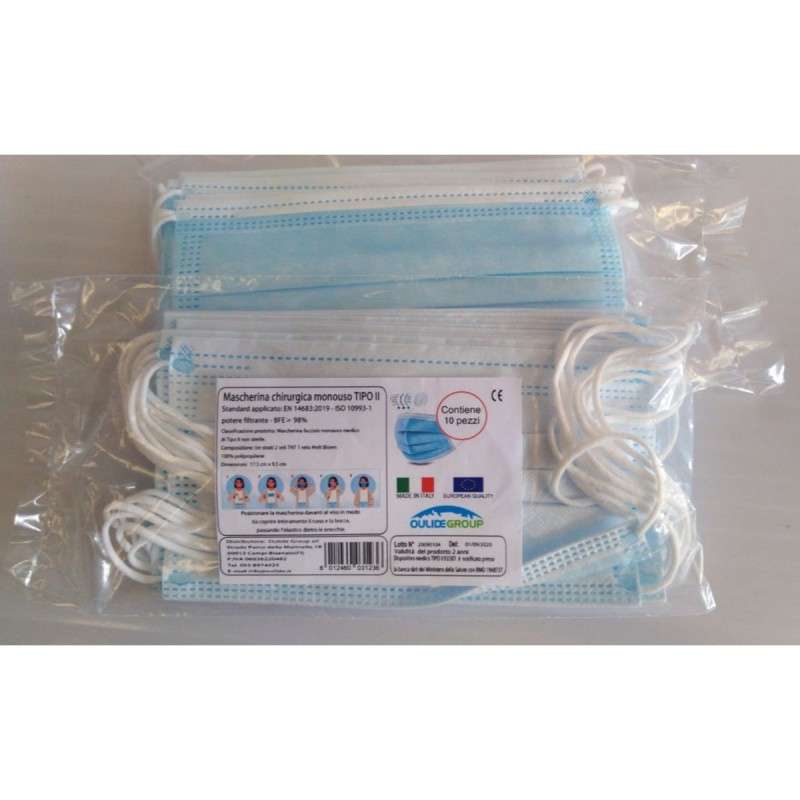 MASCHERINA MONOUSO CHIRURGICA TIPO II (PZ.30) - Guanti E Mascherine - Foto 3