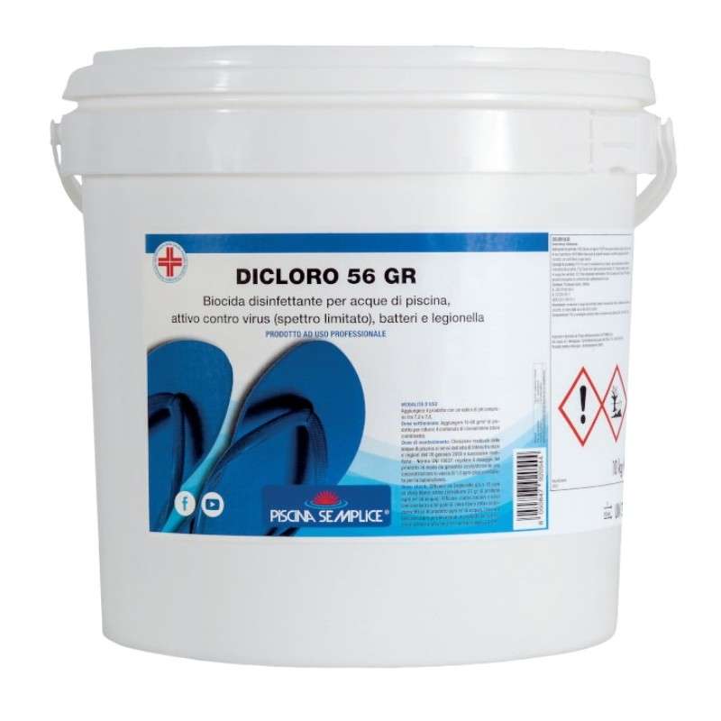 DICLORO 56 Gr Lapi PS1515010 10Kg prolunga la durata del cloro - Cloro - 1