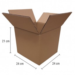 Scatole cartone a doppia onda 24x24xh21 cm. Pack 10 pezzi - Materiale imballaggio - 1