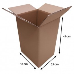 Scatole cartone a doppia onda 30x25xh45 cm. Pack 10 pezzi - Materiale imballaggio - 1