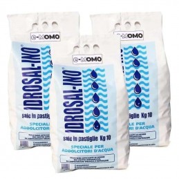 3 sacchi Sale alimentare in pastiglie IDROSAL 10 KG per addolcitori depuratori - Sale - 1