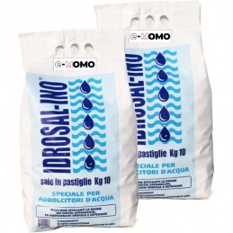 2 sacchi Sale alimentare in pastiglie IDROSAL 10 KG per addolcitori depuratori - Sale - 1