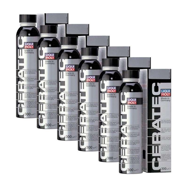KIT 6 Ceratec LIQUI MOLY 3721 antiusura attrito ceramico per motori e cambi 300ML - Additivo - 1