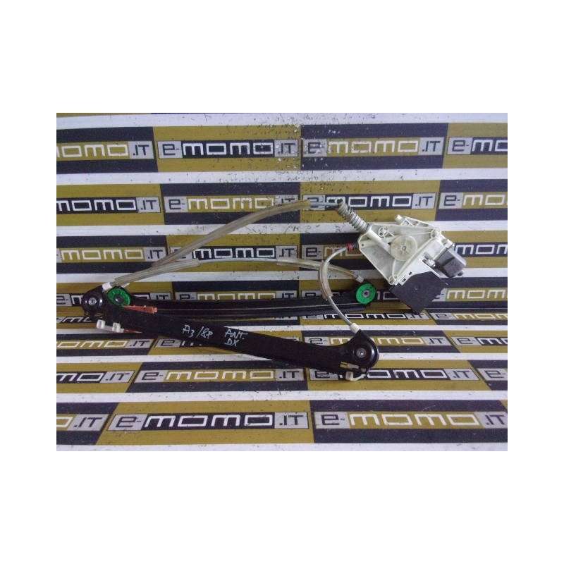 Alzavetro ant. Dx 8P4837462A Audi A3 2004-2013 5 porte - Alzavetro - 1 Alzavetro ant. Dx 8P4837462A Audi A3 2004-2013 5 porte - Alzavetro - 1