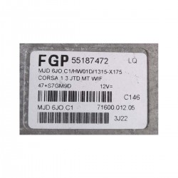 Centralina motore 55187472 Opel Corsa C 1.3 multijet - Centralina - 2