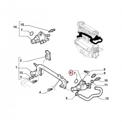 Termostato 60814610 Lancia Kappa 2.4 Jtd - Termostato - 3