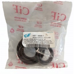 Serie paraoli motore CIF 5698-1 lato frizione-volano Piaggio Ape 501 1982 - Guarnizione paraolio - 1