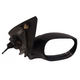 Specchietto retrovisore manuale destro Peugeot 206 1998-2012 colore nero - Specchietto retrovisore - 1