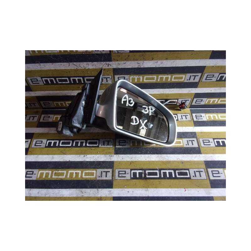 Specchietto retrovisore Dx. 8P185853201C Audi A3 3 Porte 5 Pin elettrico