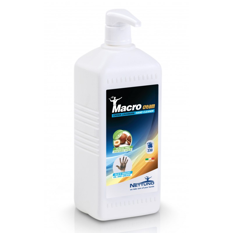 Crema lavamani Nettuno 00175 MACROCREAM con dosatore 1000 ML - Crema lavamani - 1