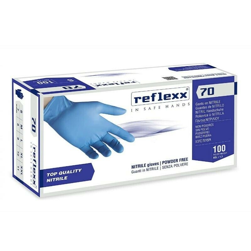 Guanti in nitrile monouso senza polvere REFLEXX R70 100 PEZZI - Guanti - 1