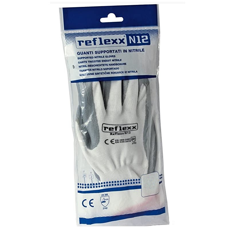 Guanti supportati in nitrile REFLEXX N12 confezione da 10 pz - Guanti - 1