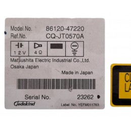 Autoradio 8612047220 Toyota Prius 1.5 Hybrid 2004-2009 - Autoradio - 3