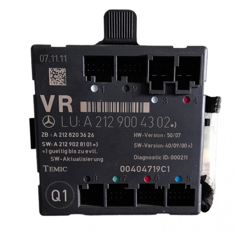 Centralina porta anteriore destra A2129004302 Mercedes Classe C W204 2007-2015 - Centralina - 1