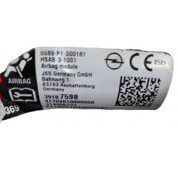 Airbag tendina destra 39187598 Opel Astra K 1.4 benzina 2015-2021 - Airbag - 2
