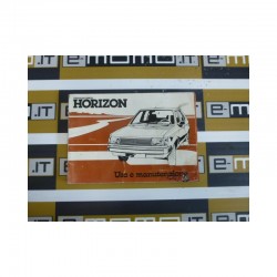 Libretto uso e manutenzione cod. 570790 Chrysler Simca Horizon 1997 - 1985 - Libretto uso e manutenzione - 1
