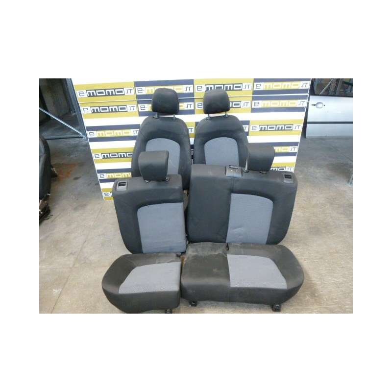 Sedili/Tappezzeria Fiat Grande Punto 5 posti in tessuto grigio/nero 2005-18 - Sedili/Tappezzeria - 1