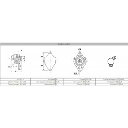 Alternatore AG0503 12V 95 AH Citroen, Fiat, Lancia, Peugeot - Alternatore - 4
