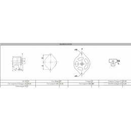 Alternatore AG2114 12V 60 AH Caterpillar, Hyundai, Kubota, Industriali - Alternatore - 4