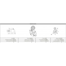 Motorino Avviamento SG0022 12V 0,7 KW Dacia, Nissan, Renault, Logan, Sandero - Motorino avviamento - 4
