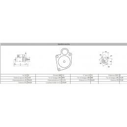 Motorino Avviamento SG0534 12V 1,8 KW Nissan, Opel, Renault, Suzuki, Laguna - Motorino avviamento - 3
